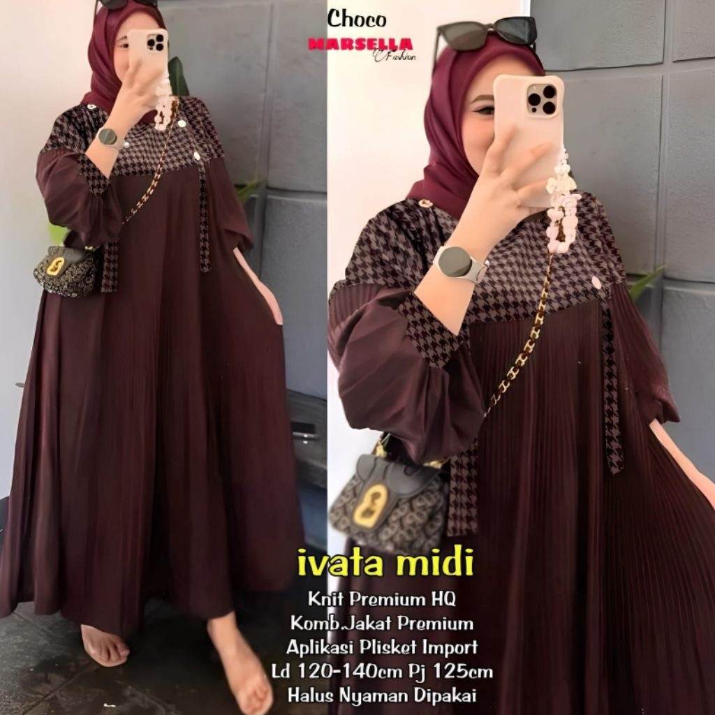 meisda maxy original marsella/ivata midi dress by marsella