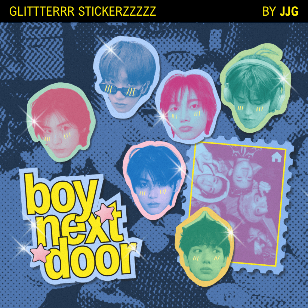 BOYNEXTDOOR Glitter Sticker Pack