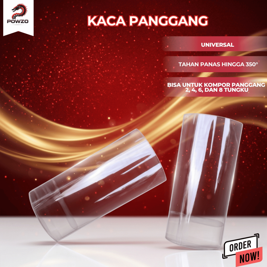 POWZO Kaca Kompor Panggangan Sosis / Roaster 2 Tungku 4 Tungku 6 Tungku 8 Tungku Universal