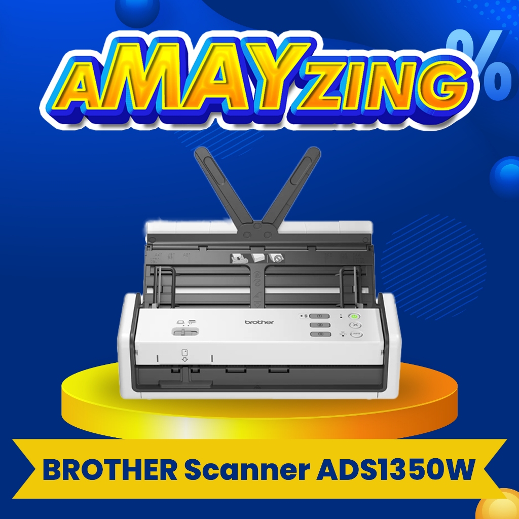BROTHER Scanner F4 ADS 1350W Scanner Portable Wifi Wireless Document Scanner Original GARANSI 3 TAHU