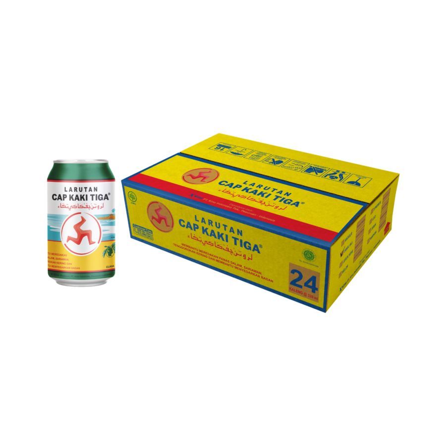 Larutan Cap Kaki Tiga Jambu Dus 24pcs x 320ml 1dus