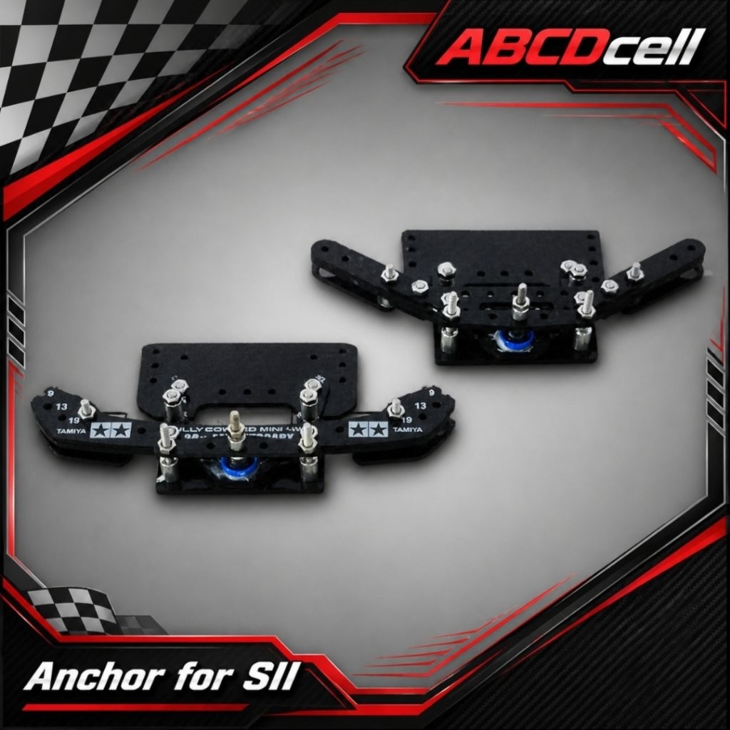 Tamiya Bumper STO system Anchor untuk Super 2 Chassis, SII chassis