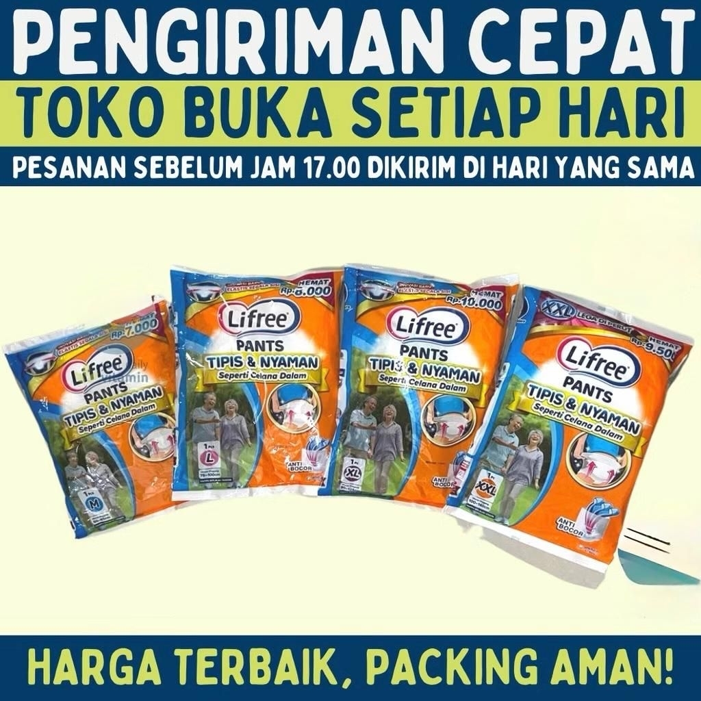 Popok Celana Lansia Lifree M L XL XXL