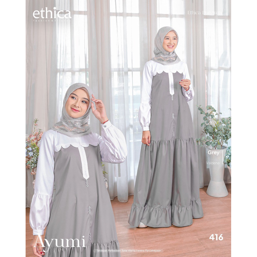 gamis ayumi 416 greyy