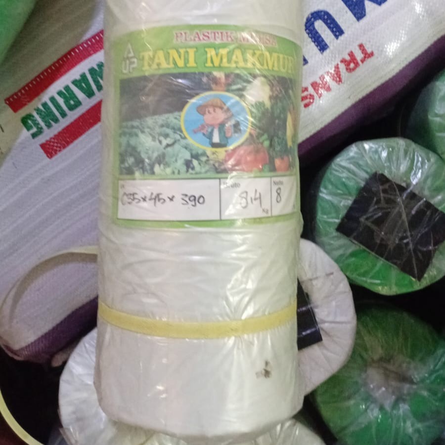 Plastik Mulsa Hitam Perak 0,35mm Merk Tani Makmur/Tani Milenial - Tahan Lama, Tahan Sinar Matahari, 
