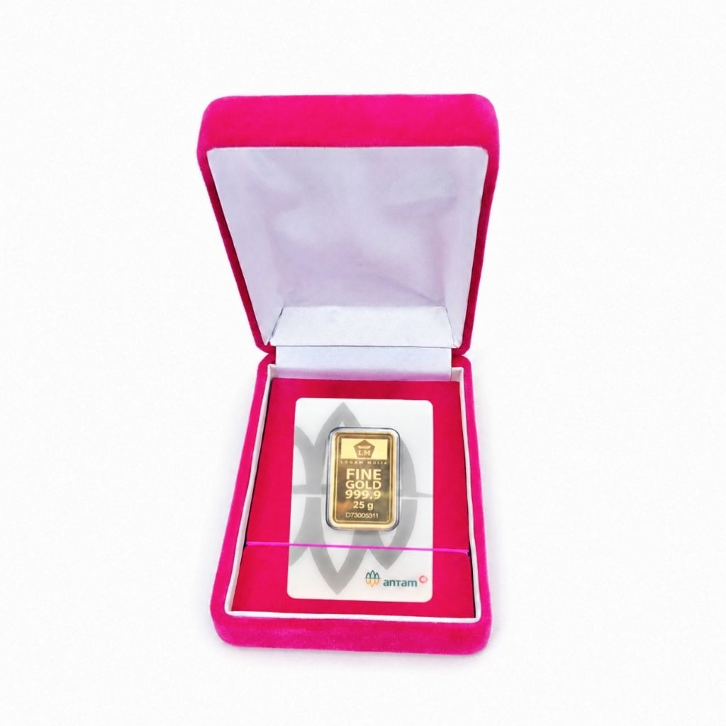 Twentytwo Jewellry - Kotak Perhiasan / Kotak Emas Logam Mulia LM UBS Pink