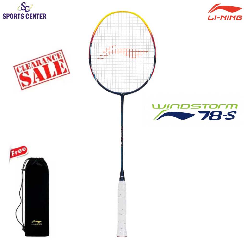 New Raket Badminton Lining Windstorm 78S / 78 S Navy Lime