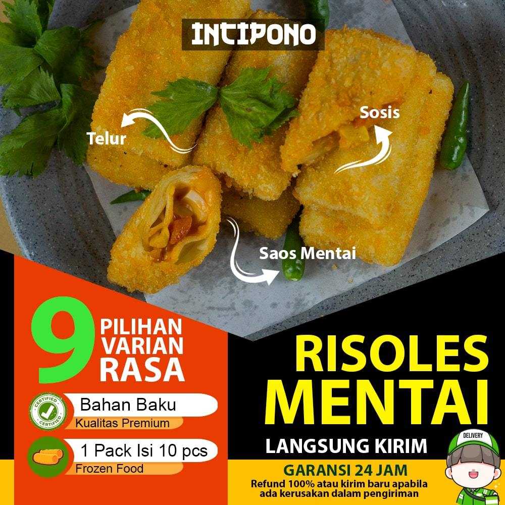 Incipono Risol Mentai Frozen 1 Pack Isi 10 Pcs Risoles Frozen Food Halal Premium Agen Resmi Incipono