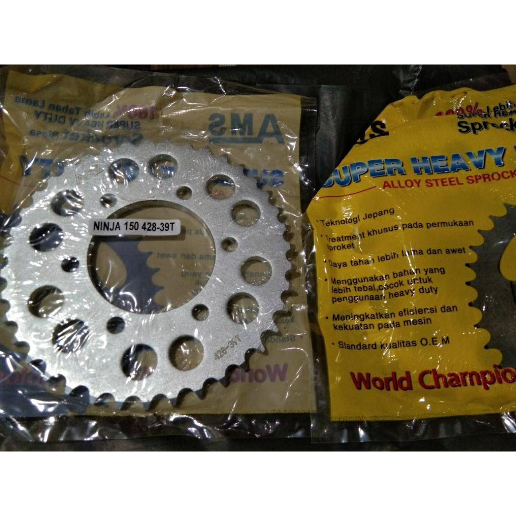 Gir belakang gear 428 kawasaki Ninja 150 by AMS racing part