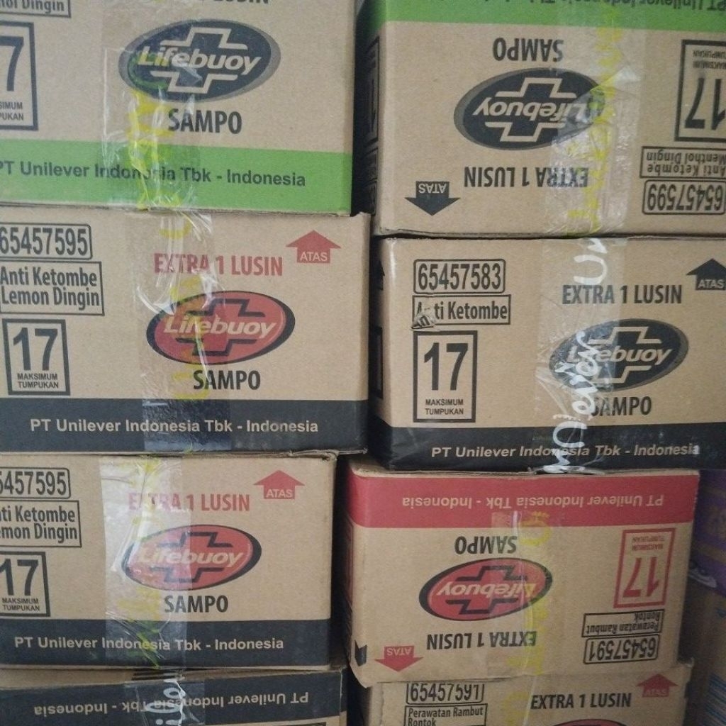 1 karton shampoo Lifebuoy renteng 21 renteng random