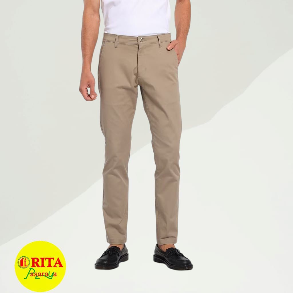 Manzone Celana Panjang Pria Chinos slim fit