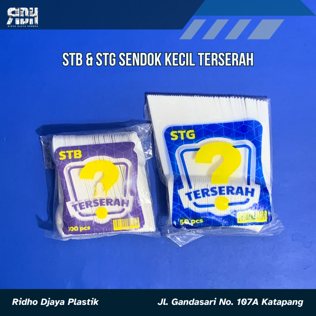 Sendok Kecil STB & STG Terserah Warna Putih - Sendok Pudding - Sendok Plastik Kecil