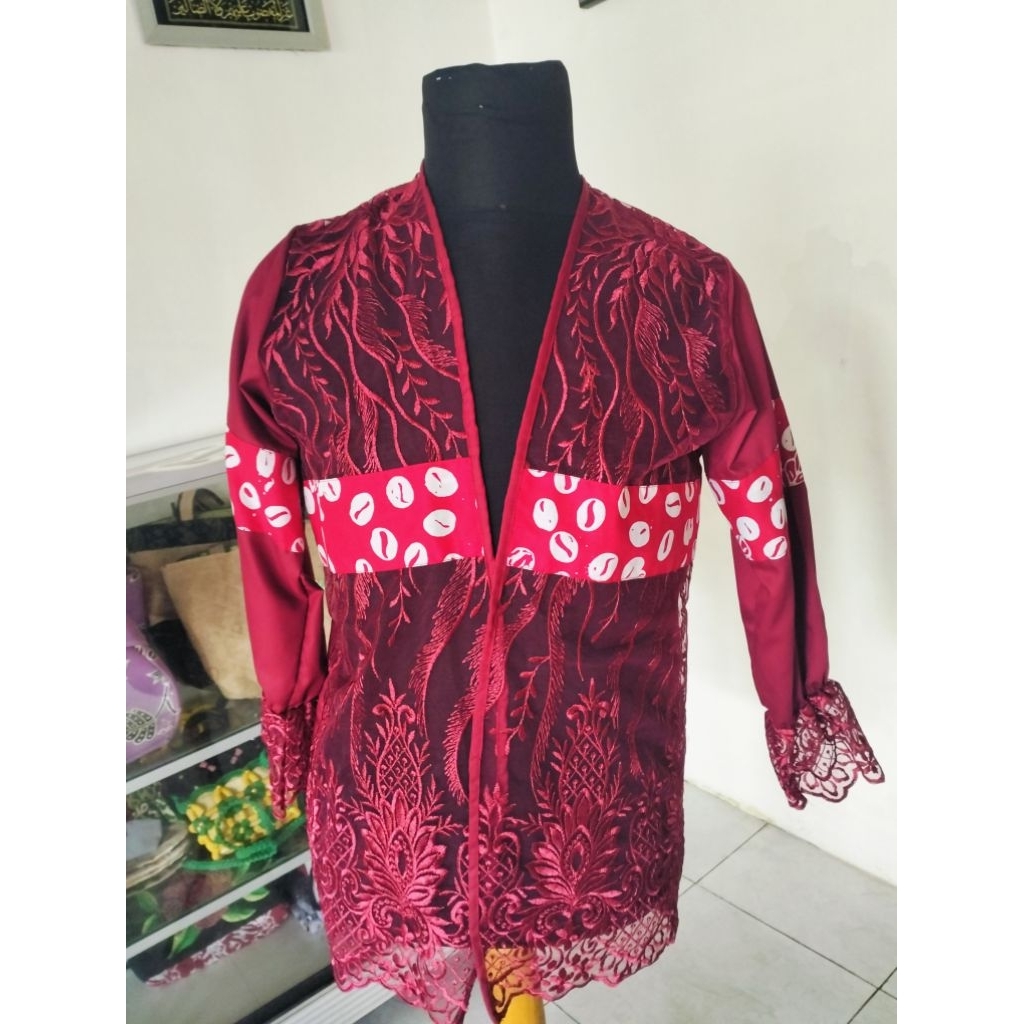 Limited Edition Outer brokat + batik