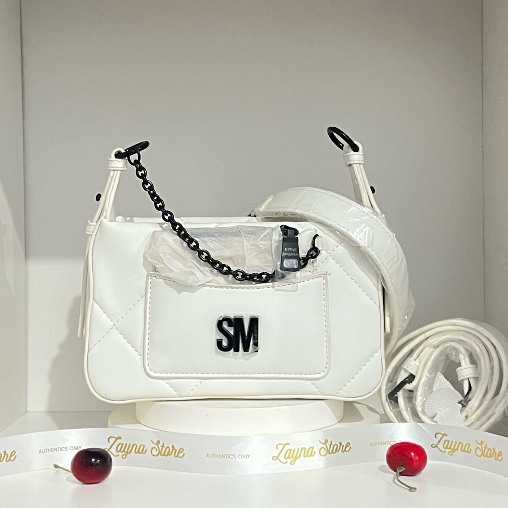 Steve Madden Bvilma Shoulder/Sling/Top Handle Bag - White Original