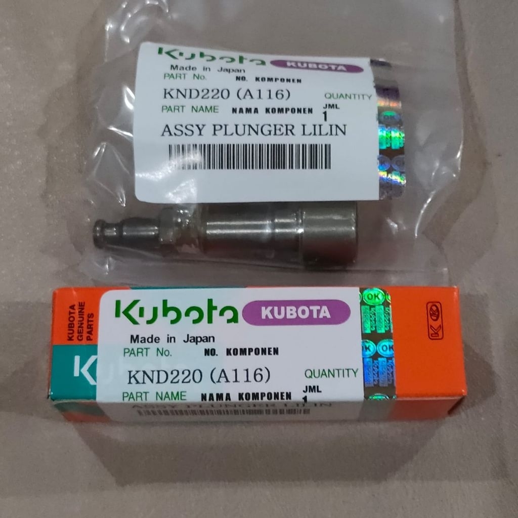 KND190 KND220 KND250 PLUNGER COCOK UNTUK MESIN DIESEL KUBOTA A116