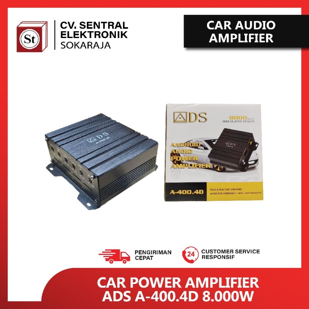 CAR POWER AMPLIFIER ADS A 400.4D 8000