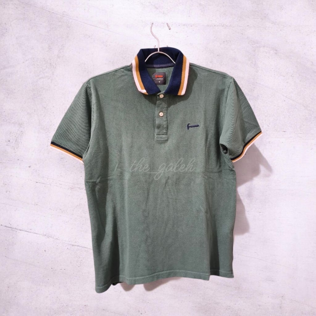 Preloved Hammer Original Kaos Polo Pria Hijau Bagus Murah