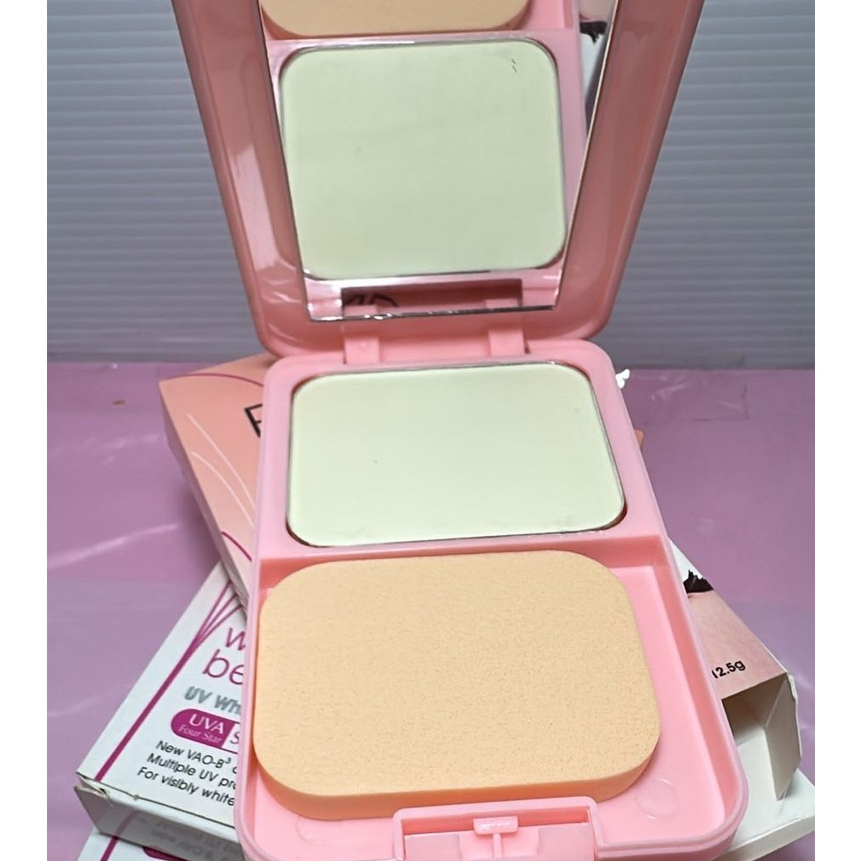 BEDAK PADAT TWO WAY CAKE PON PLUS KACA WHITE BEAUTY