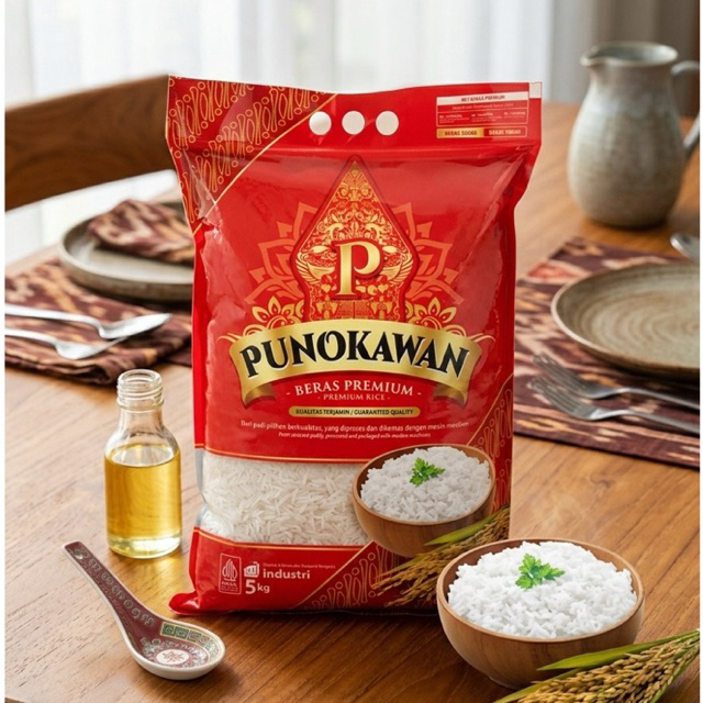 Befood Punokawan Beras Premium 5 kg || Beras Punokawan 5kg Premium || beras premium Punokawan 5kg