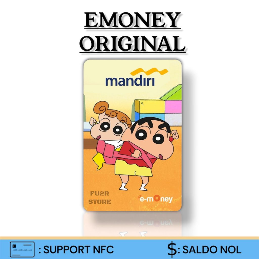 KARTU ETOLL EMONEY MANDIRI ORIGINAL EDISI SHINCHAN - HIMAWARI & SHINCHAN