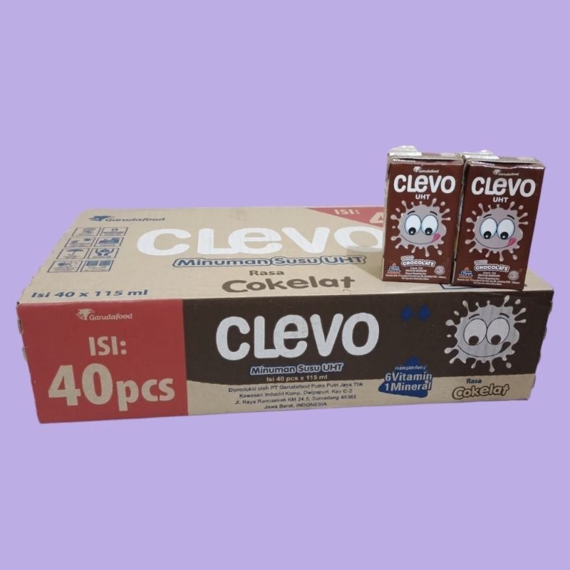 CLEVO SUSU UHT COKELAT DUS 40 X 115ML