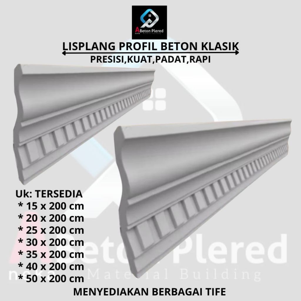LIS PLANG PROFIL BETON,LIS BETON MOTIF PIANO,Lis plang profil beton,pull beton