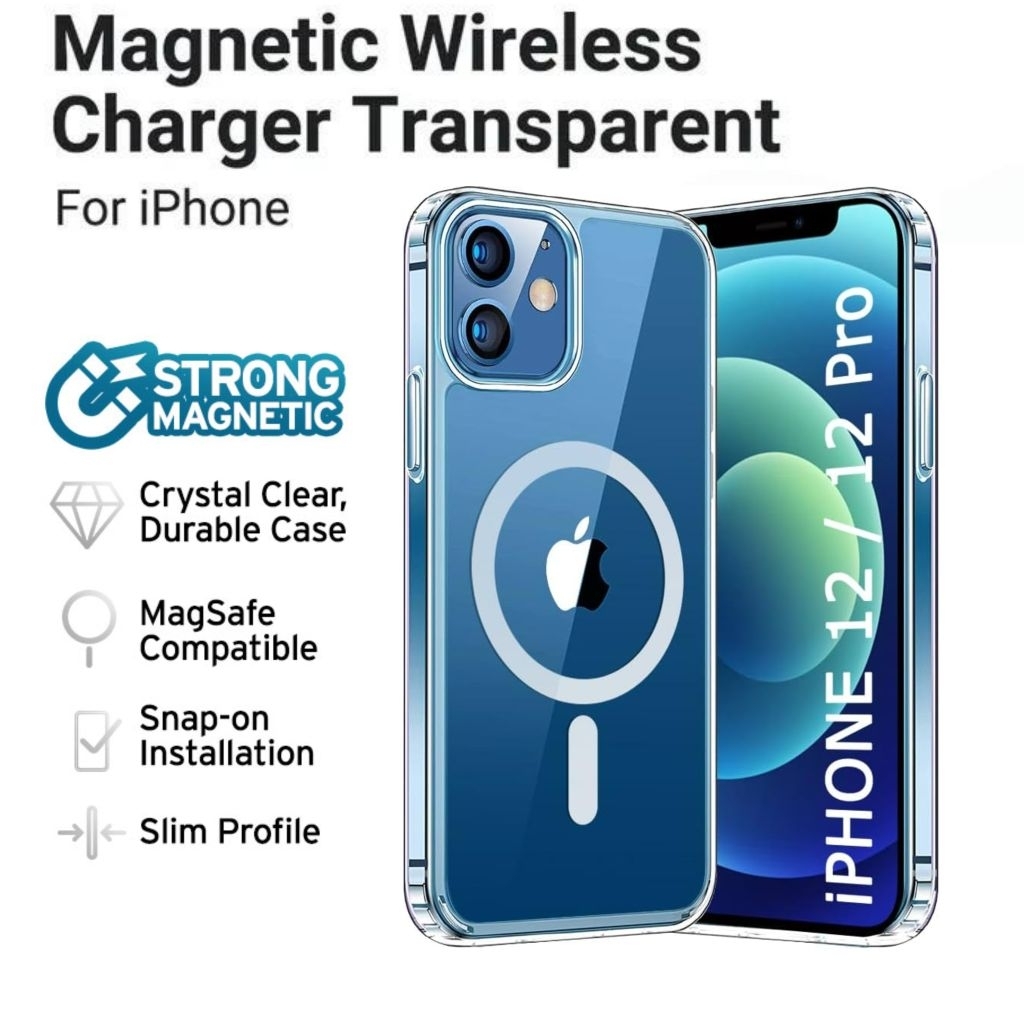 Case Iphone 12 Iphone 12 Pro Magsafe Clear Case Magnetic Wireless Charging