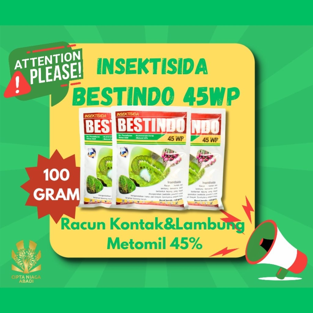 Insektisida BESTINDO 45 WP, 100 Gram