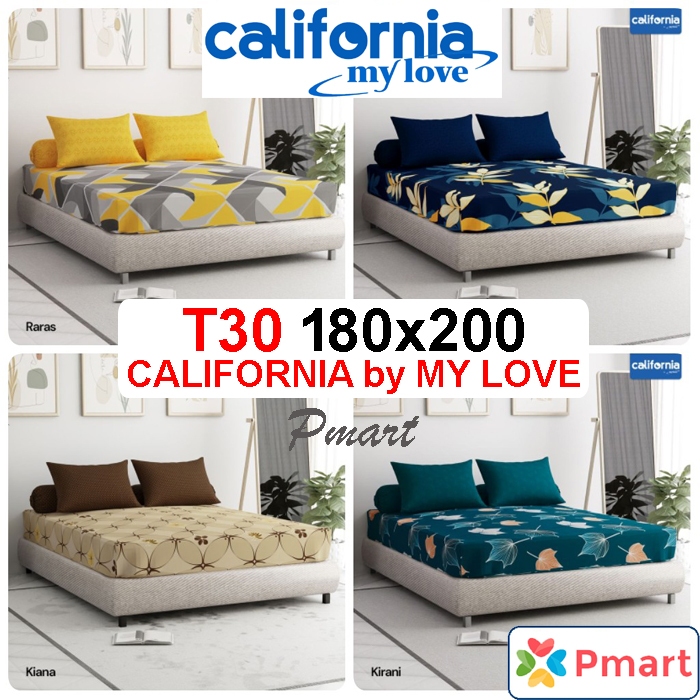 SPREI CALIFORNIA 160x200 TINGGI 30 / SPREI CALIFORNIA QUEEN