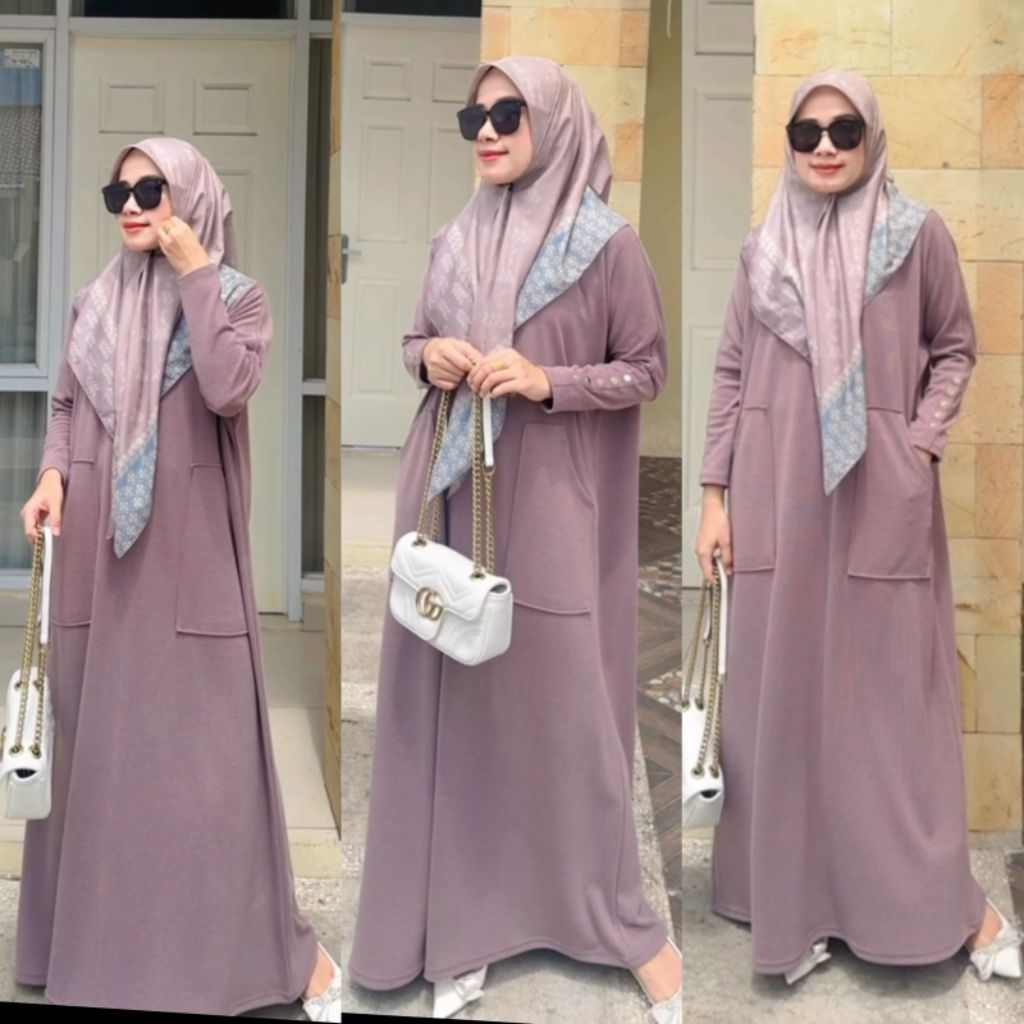 DRESS KNIT DIMARA ORIGINAL // DRES JUMBO ALLSIZE - XL
