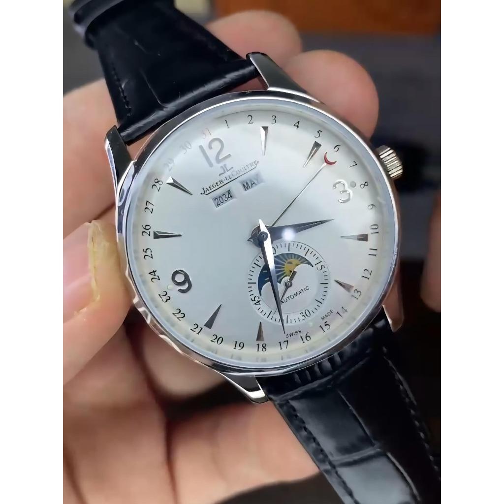 Jam tangan Pria model bulat luxury jlc Calendar 40MM Automatic