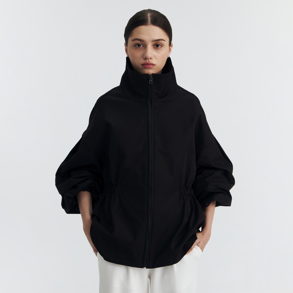 BLZR.ID JAKET WANITA HIGH NECK BLACK