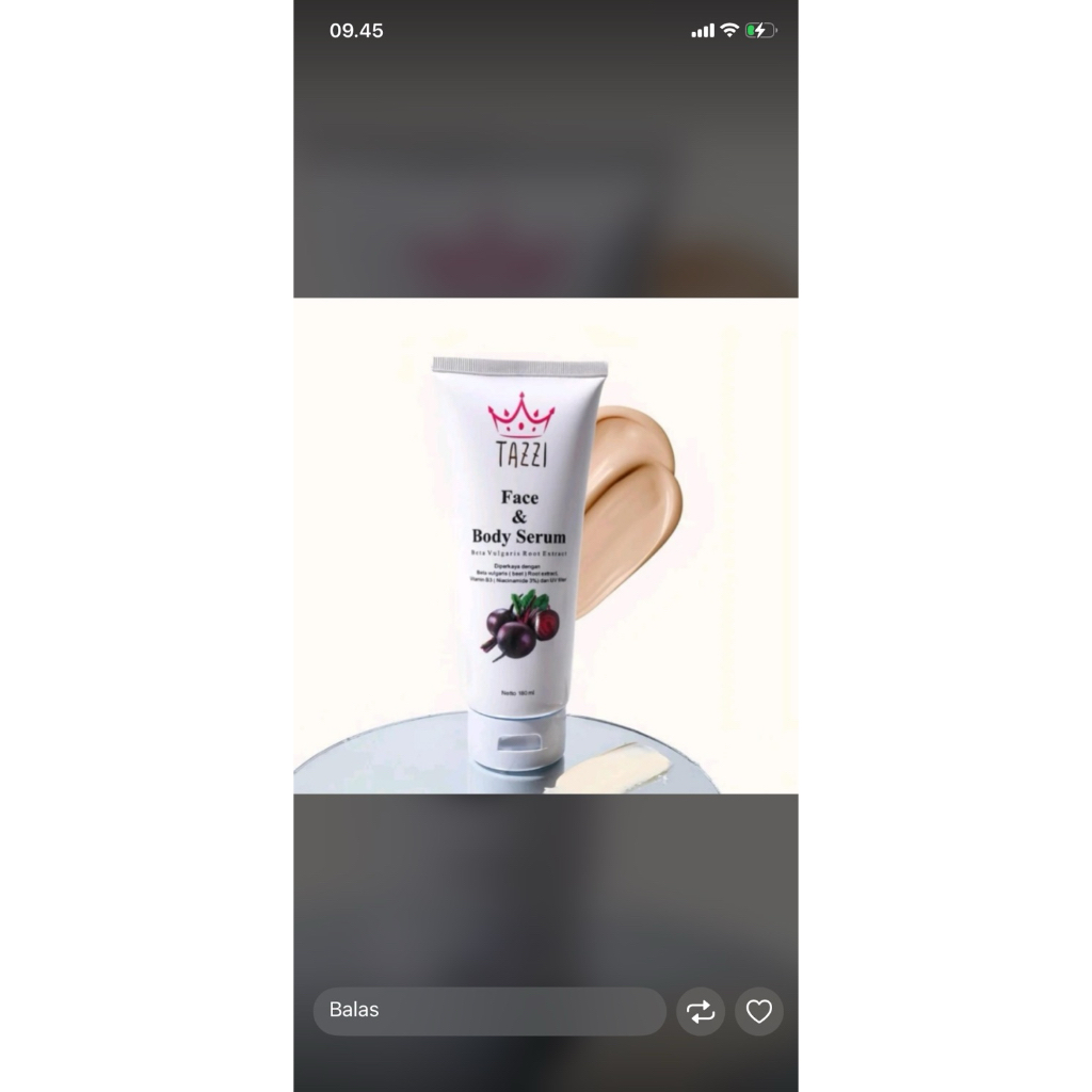 face and body serum tazzi