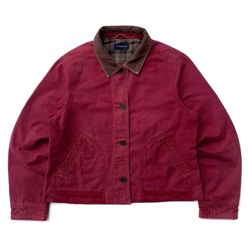 reworked lands end duck canvas work jacket