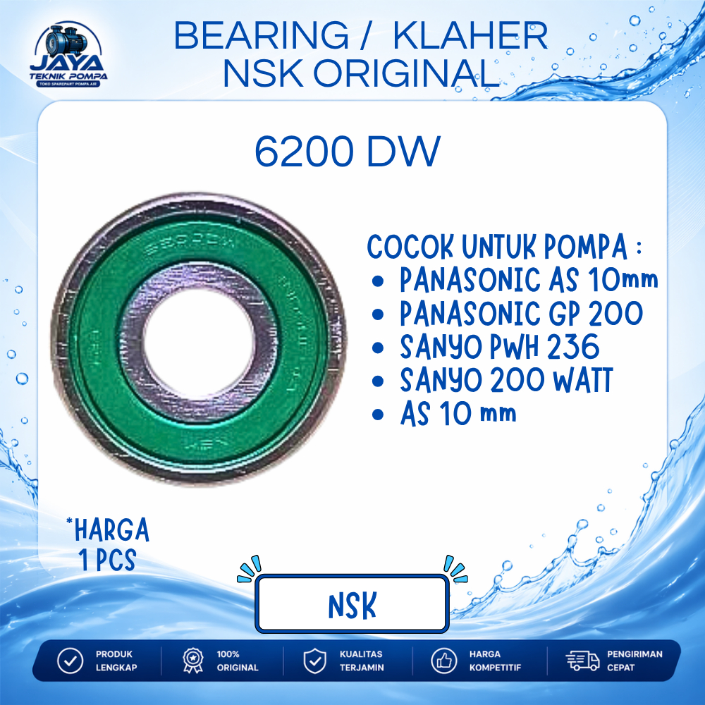 Bearing Laher 6200 DW NSK ORIGINAL