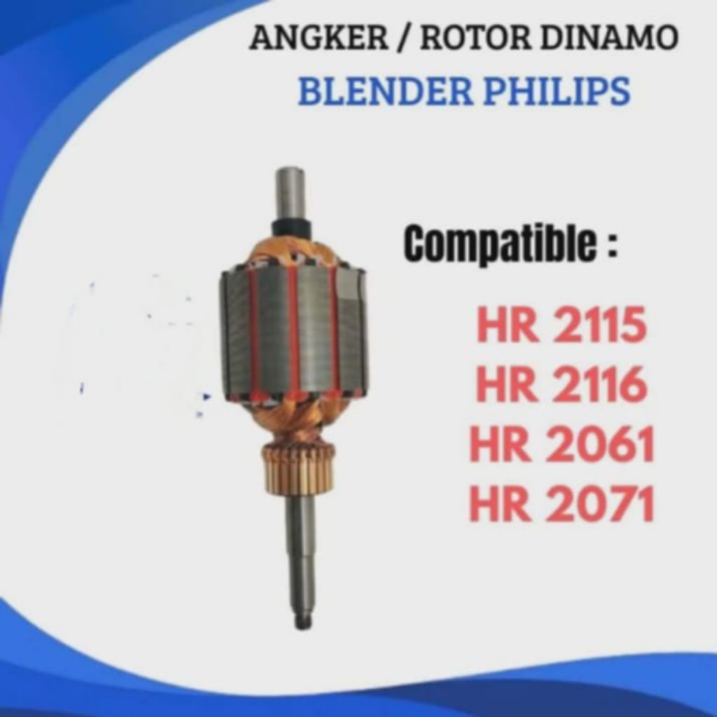 ANGKER / AS ROTOR  DINAMO BLENDER PHILIPS HR2115 2116 2071 2061