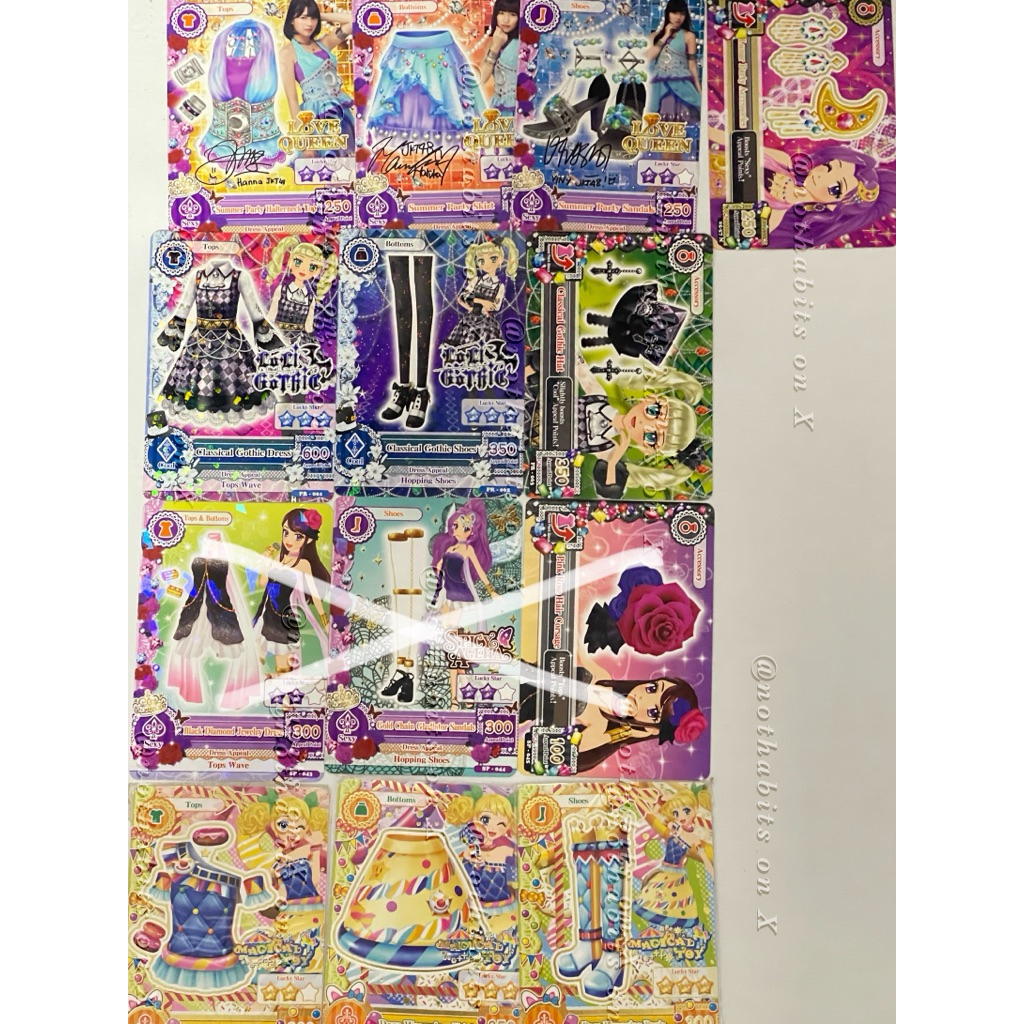kartu fashion aikatsu card premium rare common fanbook (BACA DESC)
