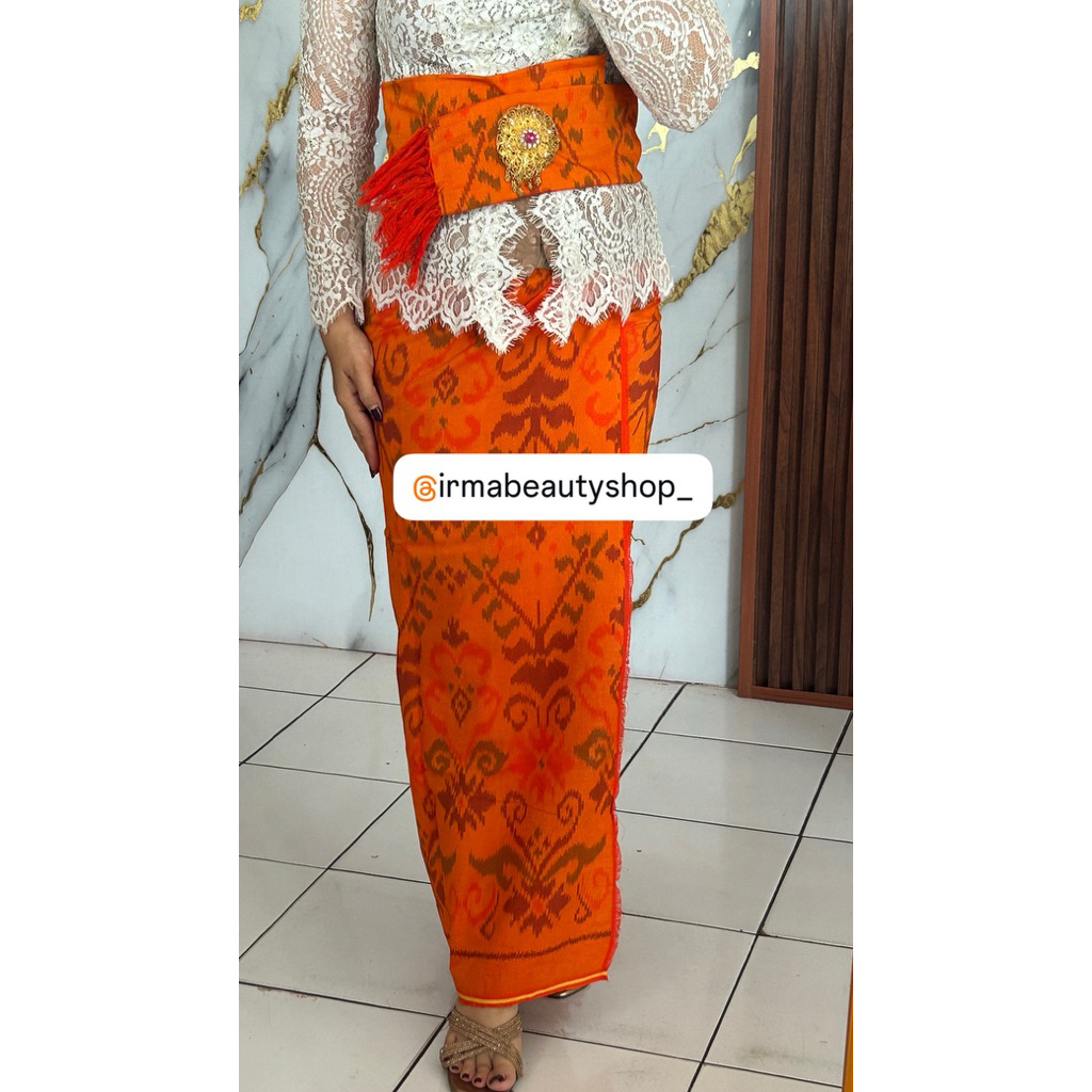 Ready Endek Semi Mastuli Set Selendang