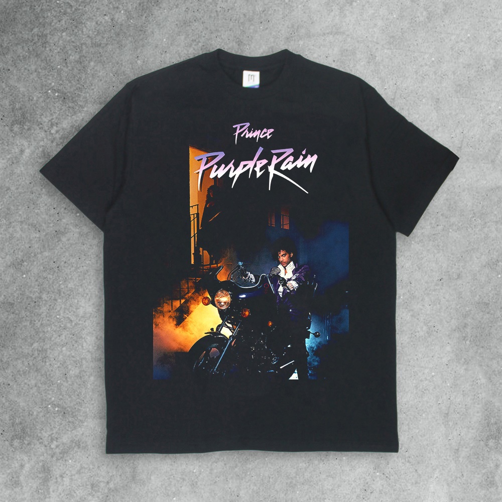 Kaos Band Prince Purple Rain Album Tshirt Mercandise