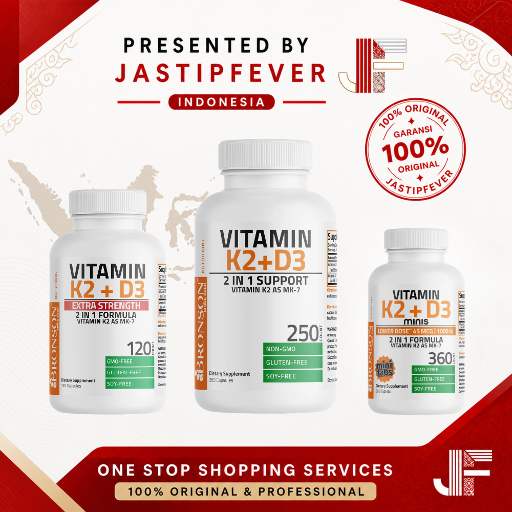 Jastipfever K2 D3 1000IU | 5000IU | 10000IU - Bronson Original