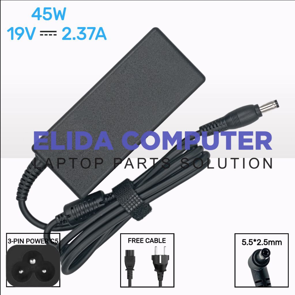 Adaptor Charger Toshiba Satelite C40 C50 C55 Z930 C855 C850 C655 C650 NB200 NB250 NB300 NB510 NB520 