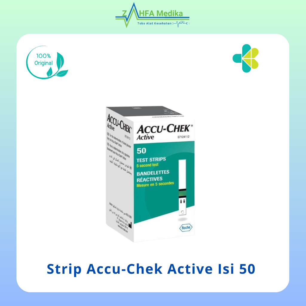 Strip Accu-Chek Active Cek Tes Gula Darah Isi 50
