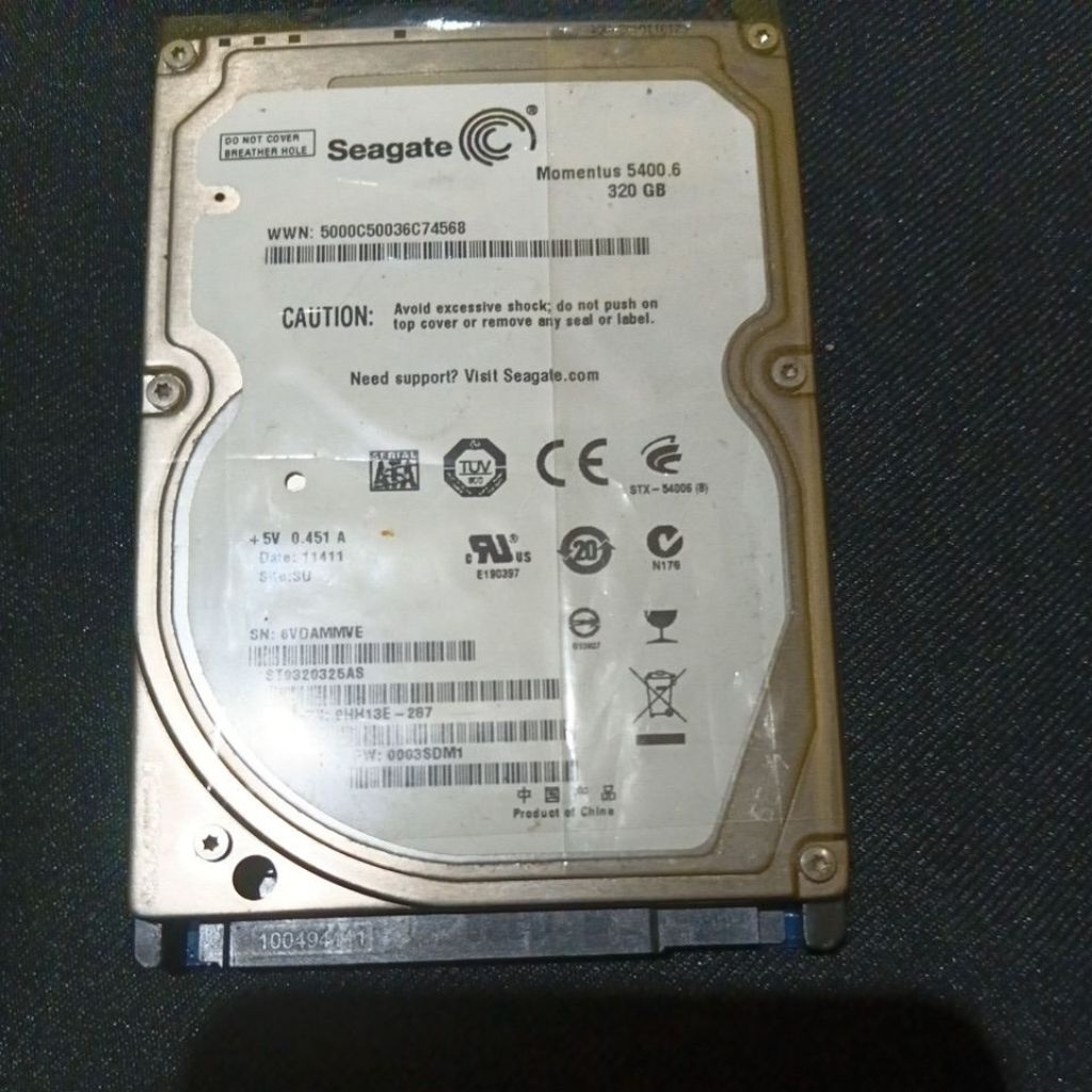 hardisk internal laptop second