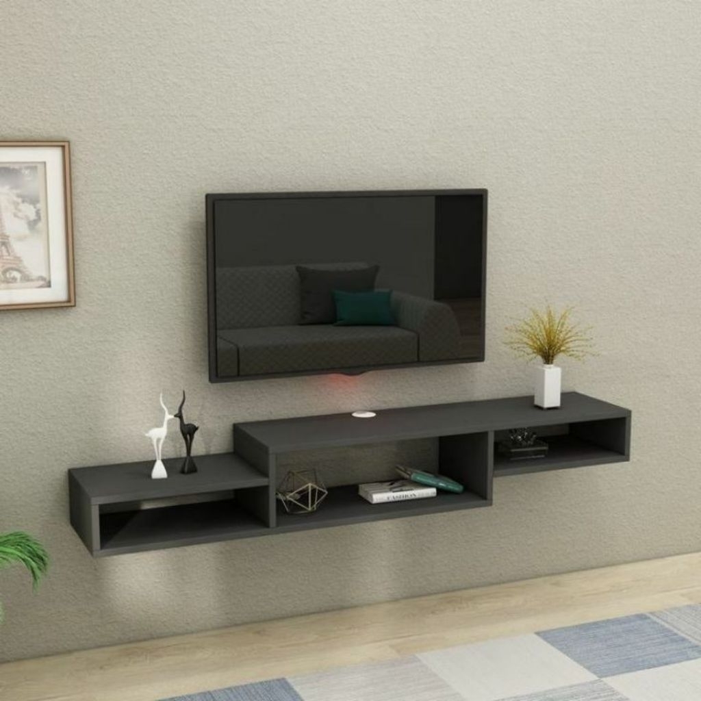 Rak TV Gantung Modern & Minimalis
