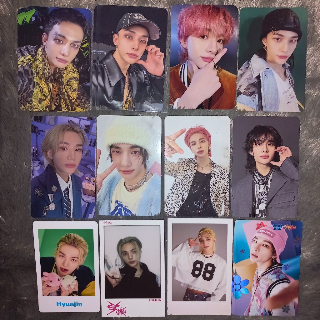 Official Photocard Hyunjin Stray Kids SKZ Magic School Karma Ate 5 Rock Star LD POB