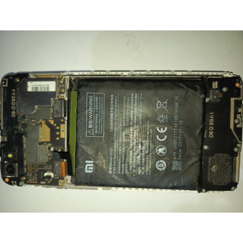 UNIT REDMI NOTE 5A MINUS SEPERTI FOTO