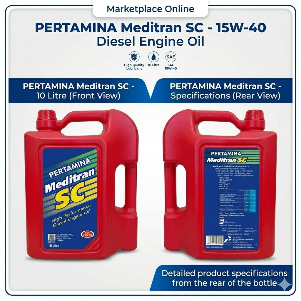 PERTAMINA MEDITRAN SC 10 LITER ORIGINAL