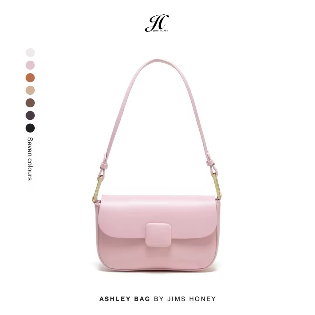 Jims Honey - Ashley Bag -READY WARNA SOFT PINK- Tas Selempang Wanita