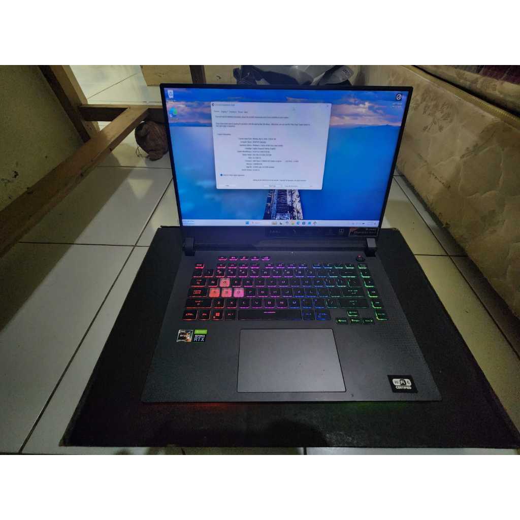 ASUS ROG STRIX-G G513QM RTX3060 RYZEN 9 5900 16GB 1TBSSD 15.6FHD 144Hz