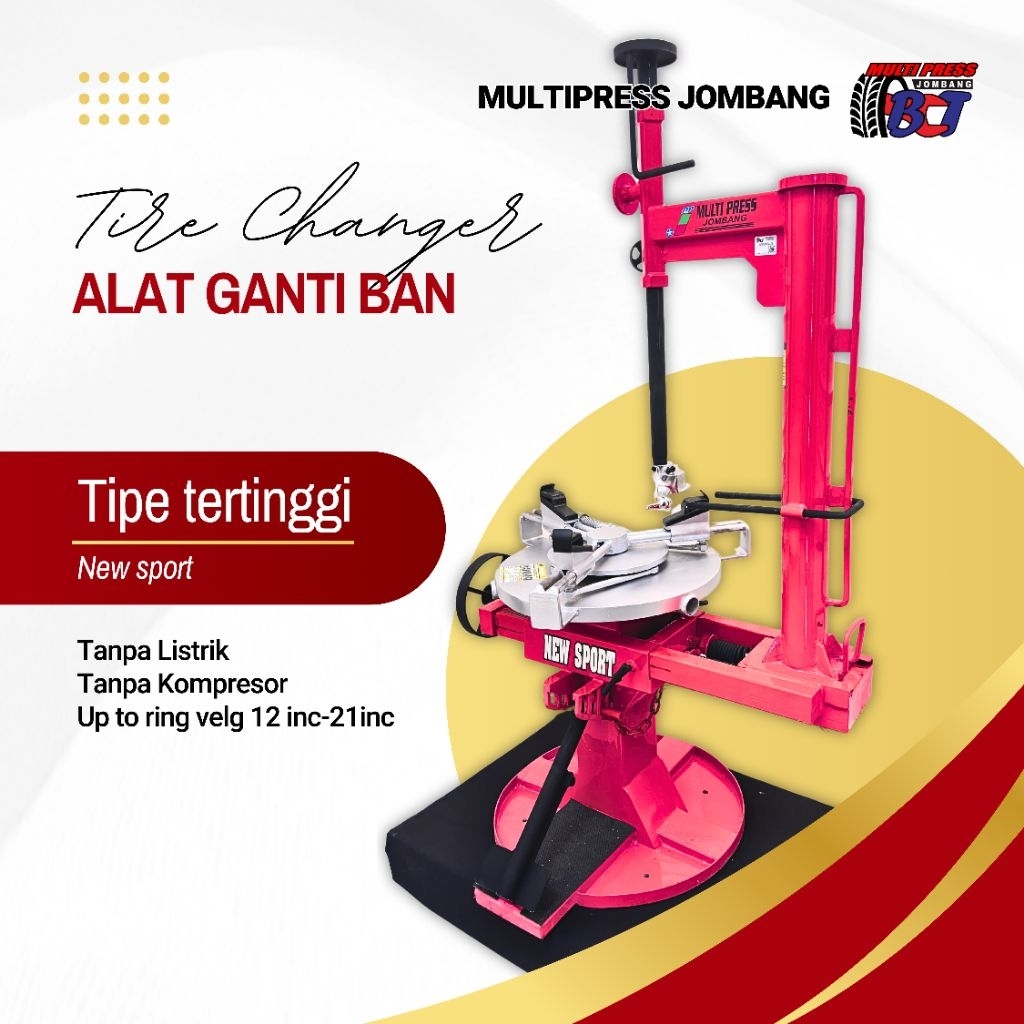 BCT Tire Changer Tipe New Sport Alat Pembuka Ban Manual